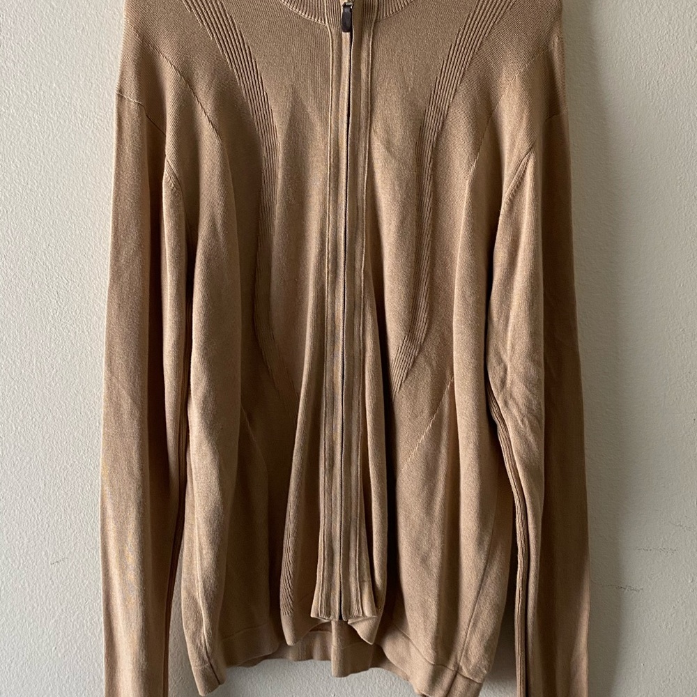Perry Ellis Zip Up Cardigan